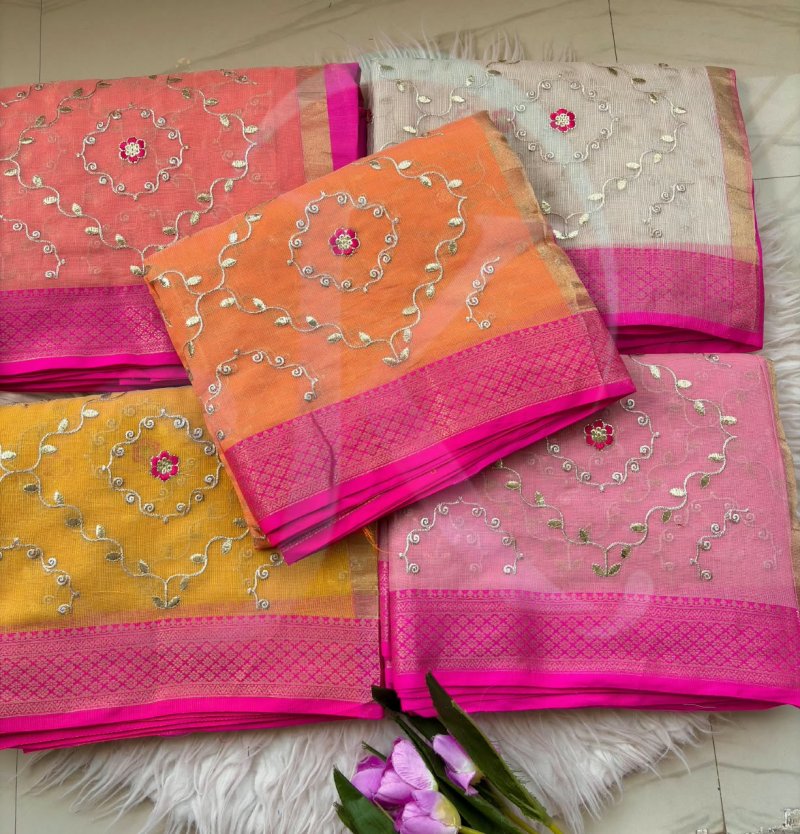 Jk 438 Soft Kota Doriya Work Saree